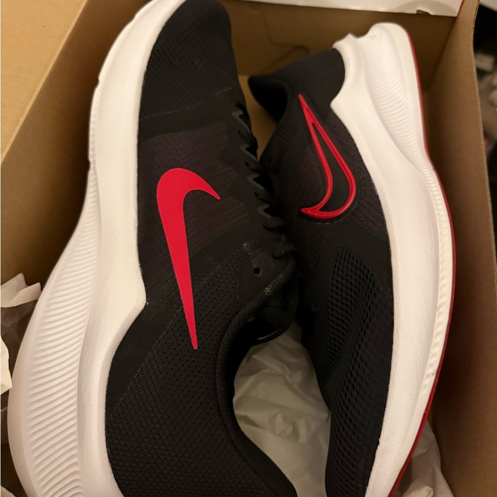 Nike Black and Red Sneakers